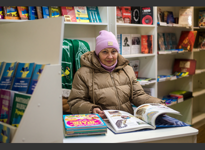 Wiedereröffnung der Buchhandlung in Charkiw   | © Helvetas / Natasha Zima